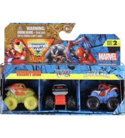 Monster Jam Biler, Tog Og Køretøjer*Biler - 1:87 - Mini - Marvel - 3-pak