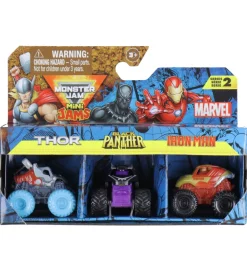Biler, Tog Og Køretøjer-Monster Jam Biler - 1:87 - Mini - Marvel - 3-pak