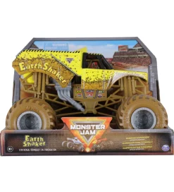 Biler, Tog Og Køretøjer-Monster Jam Collector Truck - 1:24 - Earth Shaker - Brun/Gul