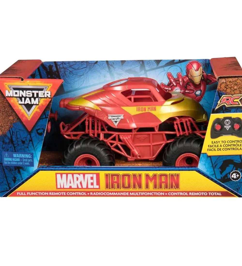 Udeleg Og Udendørs Legetøj-Monster Jam Fjernstyret Bil - Marvel Iron Man