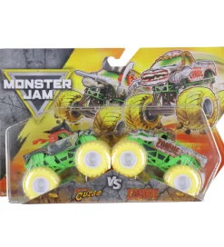 Biler, Tog Og Køretøjer-Monster Jam Truck - 1:64 - 2-pak - Pirate's Curse vs Zombie