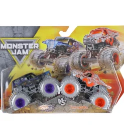 Biler, Tog Og Køretøjer-Monster Jam Truck - 1:64 - 2-pak - Son-Uva Digger vs ThunderROAR