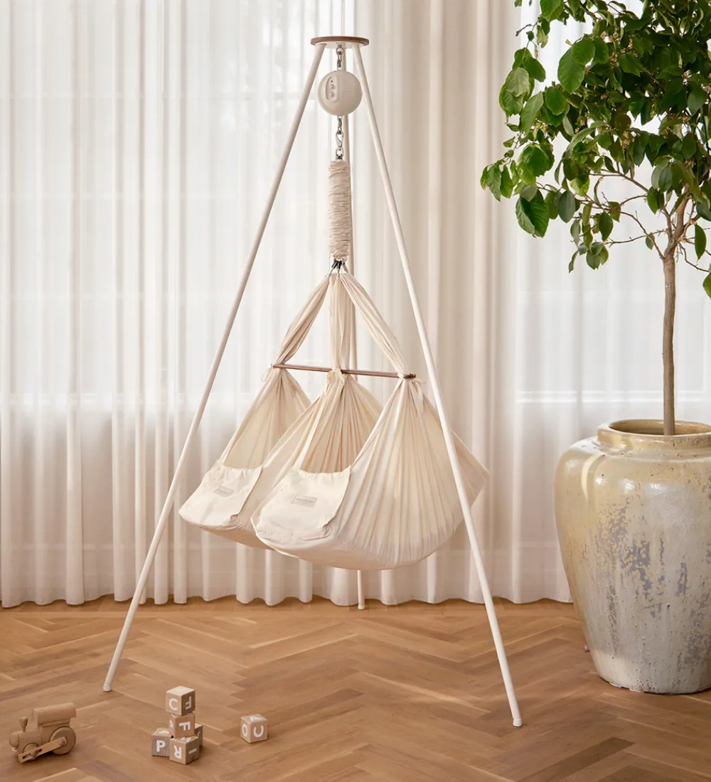 Moonboon Senge*Tvillinge-slyngevugge - 70x95 cm - Nature