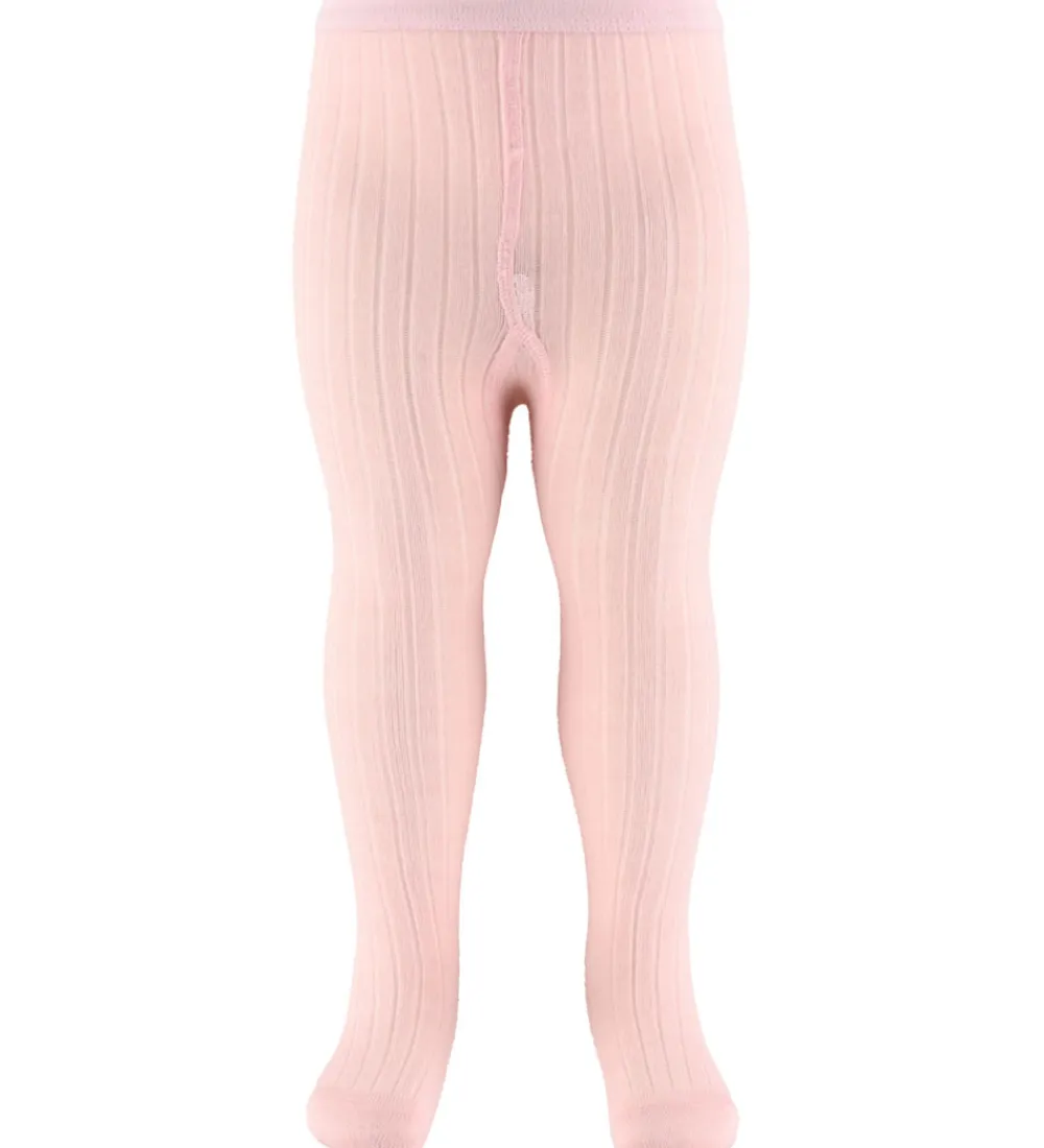 MP Strømpebukser*Strøebukser - Uld - Rib - Light Pink