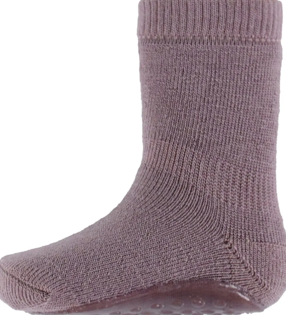 MP Strømper*Strøer m. Antiskrid - Uld - Dark Purple Dove