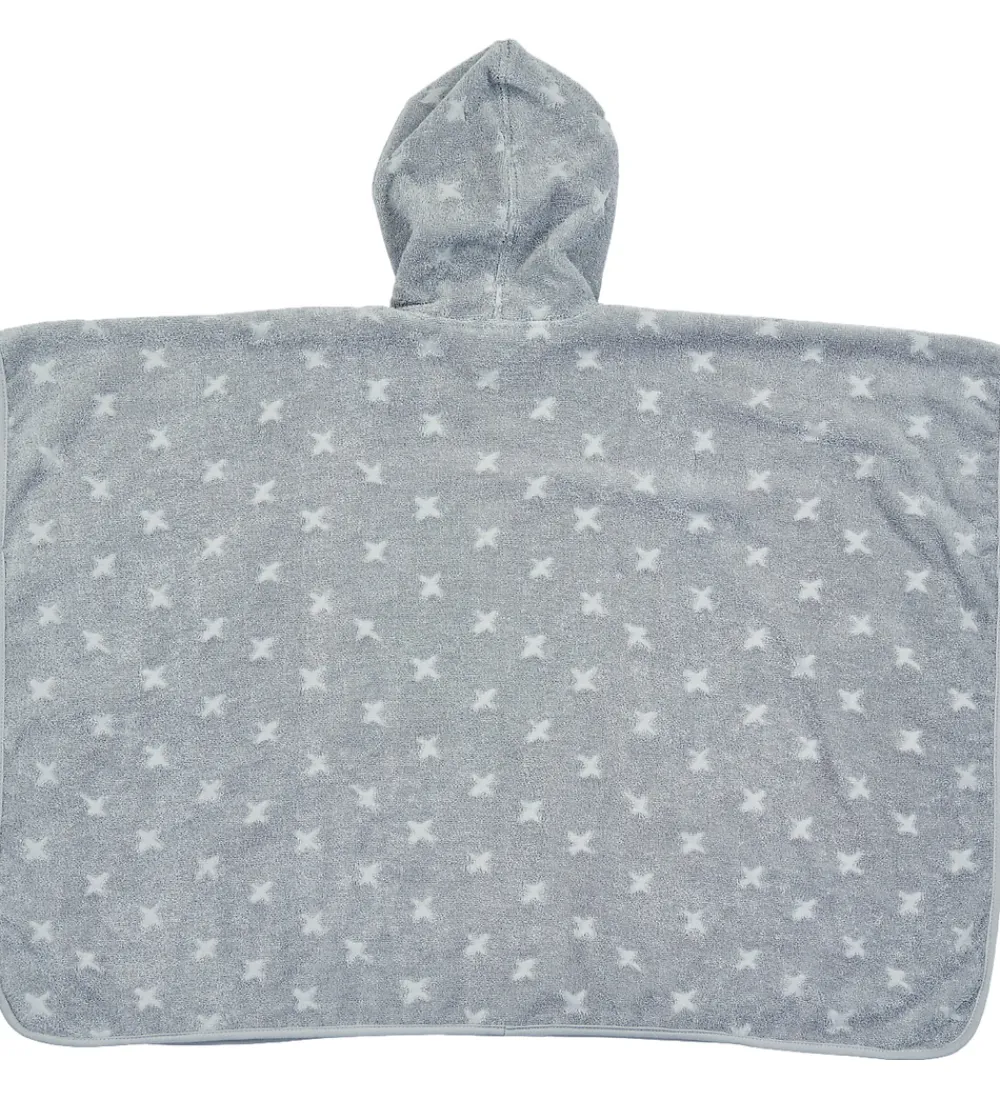 Babyhåndklæde- Og Poncho|Håndklæder-Müsli Badeponcho - Jasmin Blue