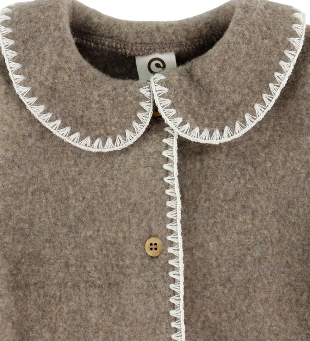 Basis-Müsli Køredragt - Uldfleece - Brown Melange