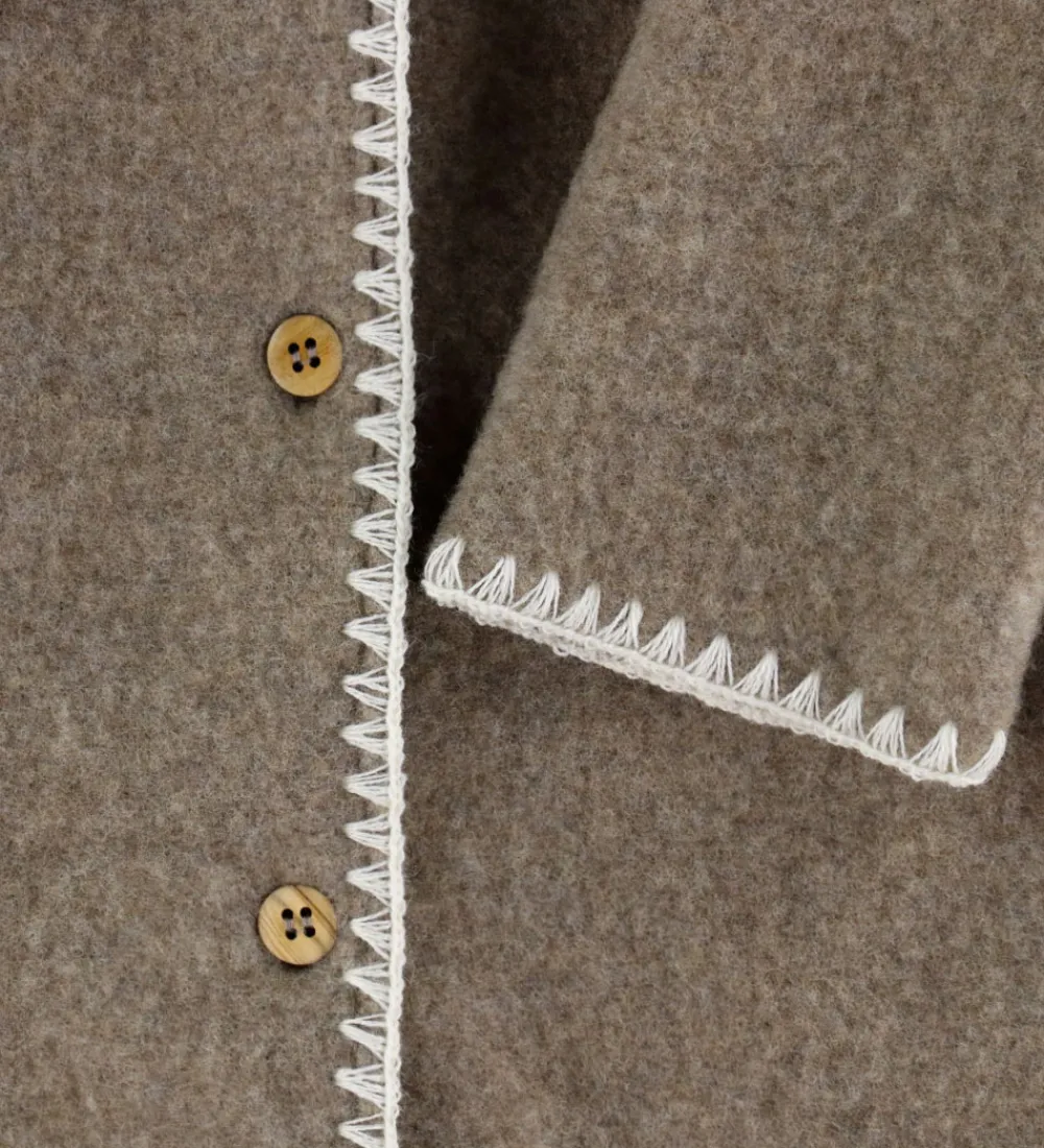 Basis-Müsli Køredragt - Uldfleece - Brown Melange