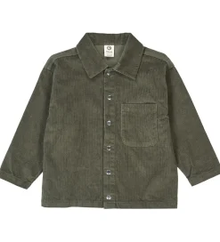Skjorter-Müsli Skjorte - Fløjl - Deep Green
