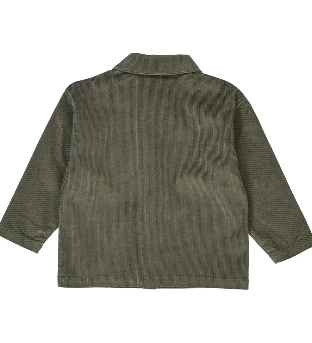 Skjorter-Müsli Skjorte - Fløjl - Deep Green