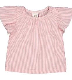 Toppe-Müsli Top - Seersucker - Frill - Balsam Cream/Bubblegum