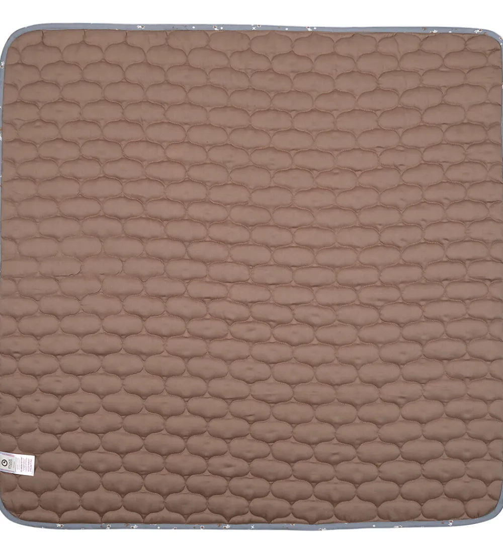 Tæpper|Børneværelset-Müsli Tæppe - Quiltet - 90x90 cm - Stars - Jasmin Blue/Balsam Cr