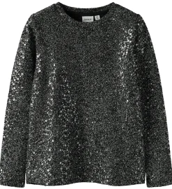 Juletøj|Pigetøj-Name It Bluse - NkfSura - Sort m. Glimmer