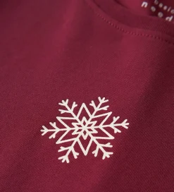 Name It Juletøj|Bluser*Bluse - NkfVix - Burgundy/Snowflake