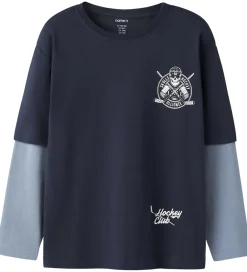 Name It Bluser*Bluse - NkmVarto - Navy Blazer/Skull
