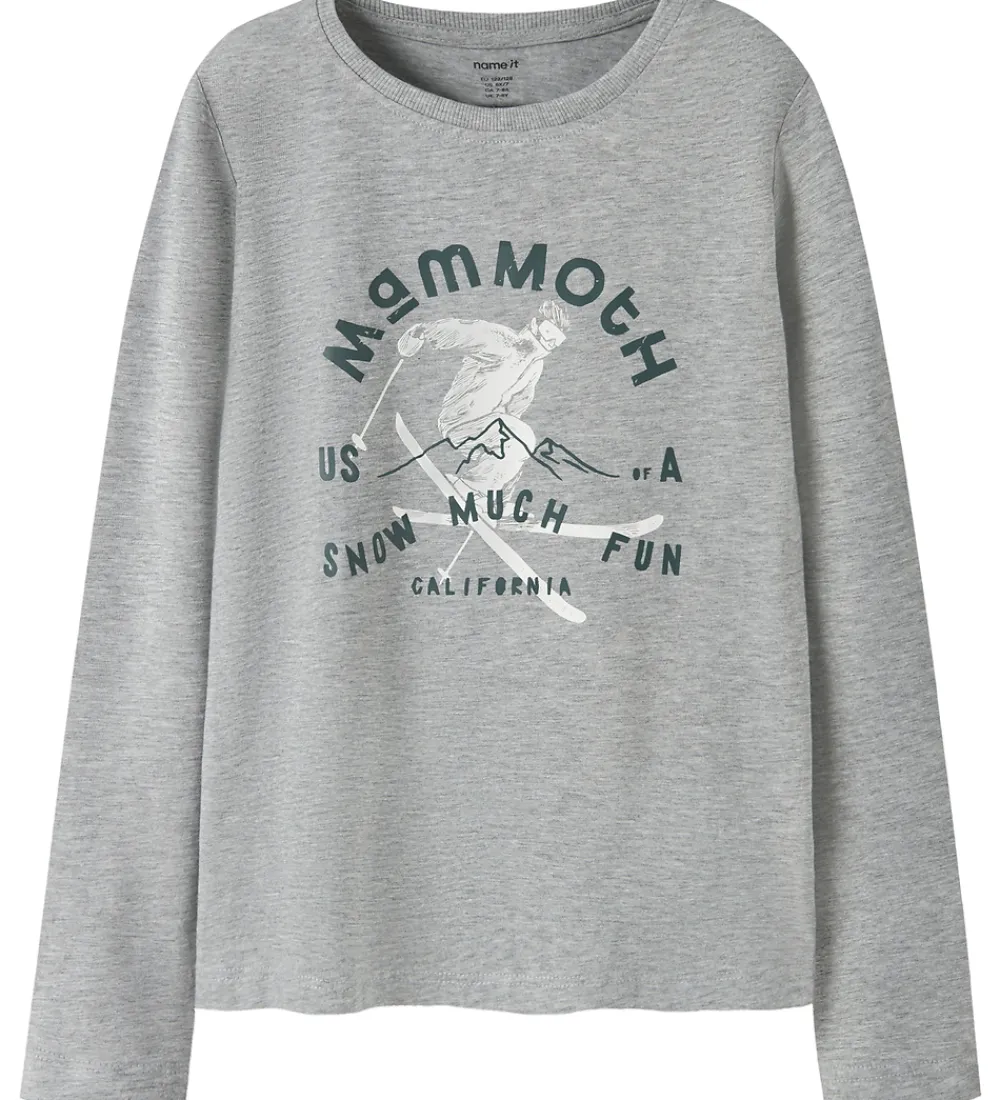 Bluser-Name It Bluse - NkmVux - Grey Melange/Snow
