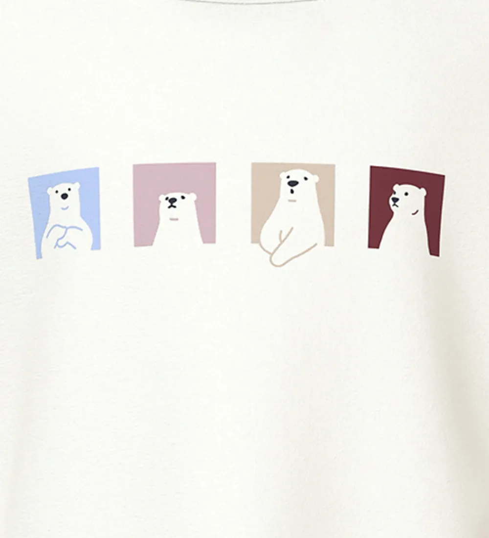 Bluser-Name It Bluse - NmfVix - Cloud Dancer/Polar Bears