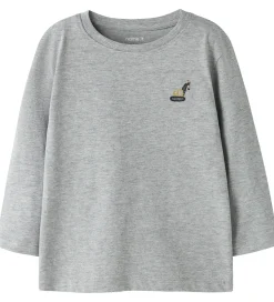 Bluser-Name It Bluse - NmmVimpel - Grey Melange/Excavator