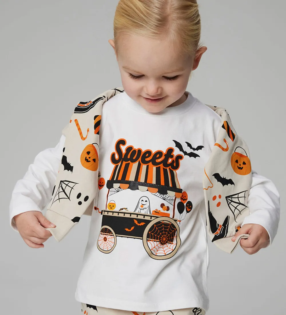 Halloween-Name It Bluse - NmnOakley - Bright White m. Print