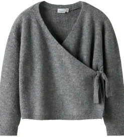 Bluser-Name It Bluse - Strik - NkfSanie - Grey Melange