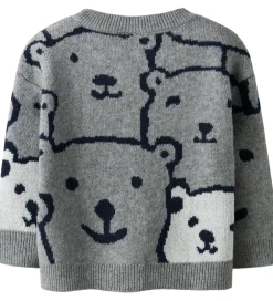 Sweatshirts-Name It Bluse - Strik - NmmSauel - Gråmeleret