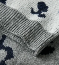Sweatshirts-Name It Bluse - Strik - NmmSauel - Gråmeleret