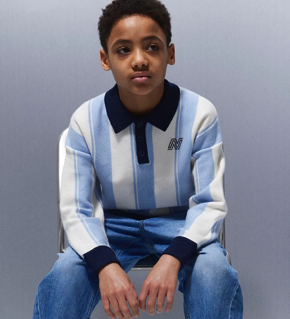 Name It Bluser*Bluse - Strik - Viskoseblanding - NkmSima - Kentucky Blu