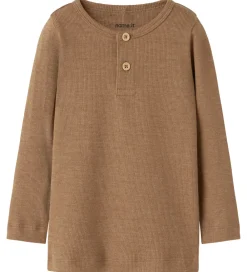 Name It Bluser|Drengetøj*Bluser - Rib - NbmKab - Toasted Coconut/Melange