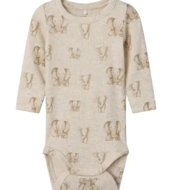 Unisex-Tøj|Pigetøj-Name It Body l/æ - Rib - NbnDam - Peyote Melange