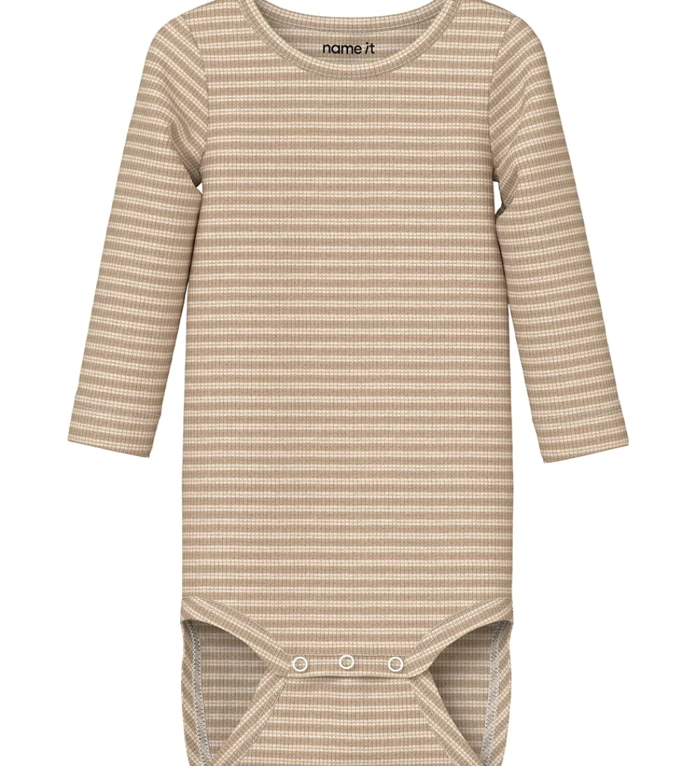 Juletøj|Bodyer-Name It Body l/æ - Rib - Viskose - NbfSister - Cloud Dancer