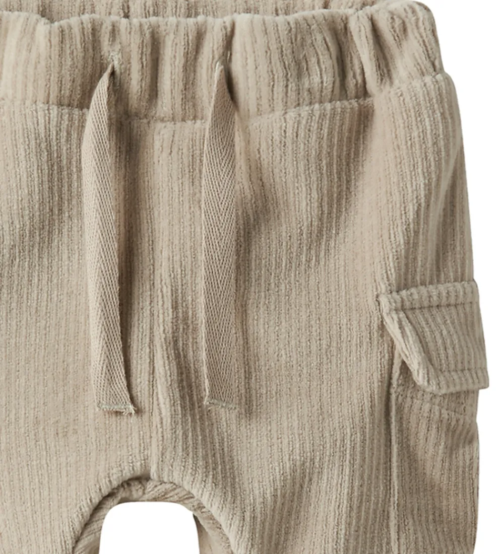 Bukser Og Jeans-Name It Bukser - Fløjlsvelour - NmmRonny - Island Fossil