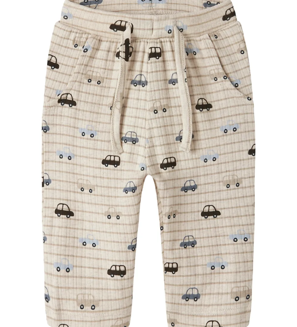 Name It Bukser Og Jeans*Bukser - NbmRonald - Rib - Peyote Melange