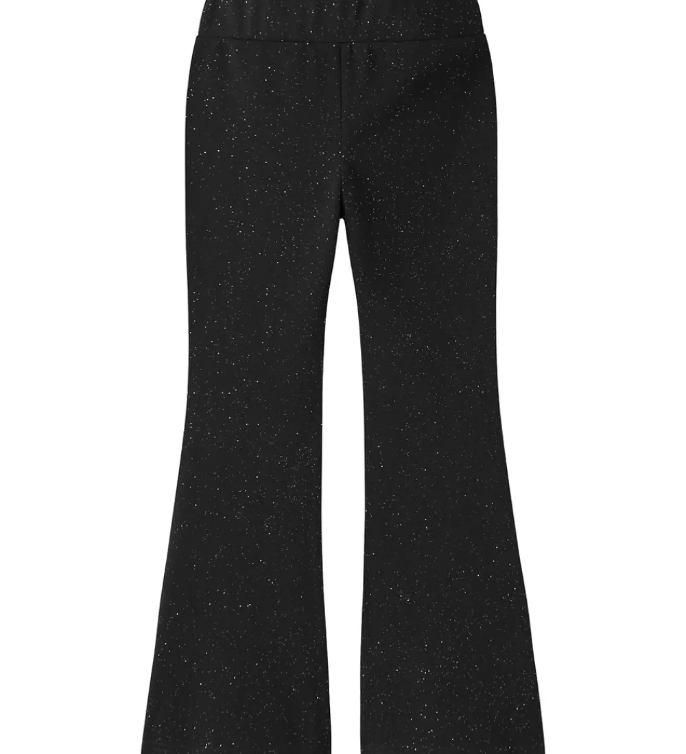 Juletøj|Bukser Og Jeans-Name It Bukser - NkfRoka - Sort m. Glimmer