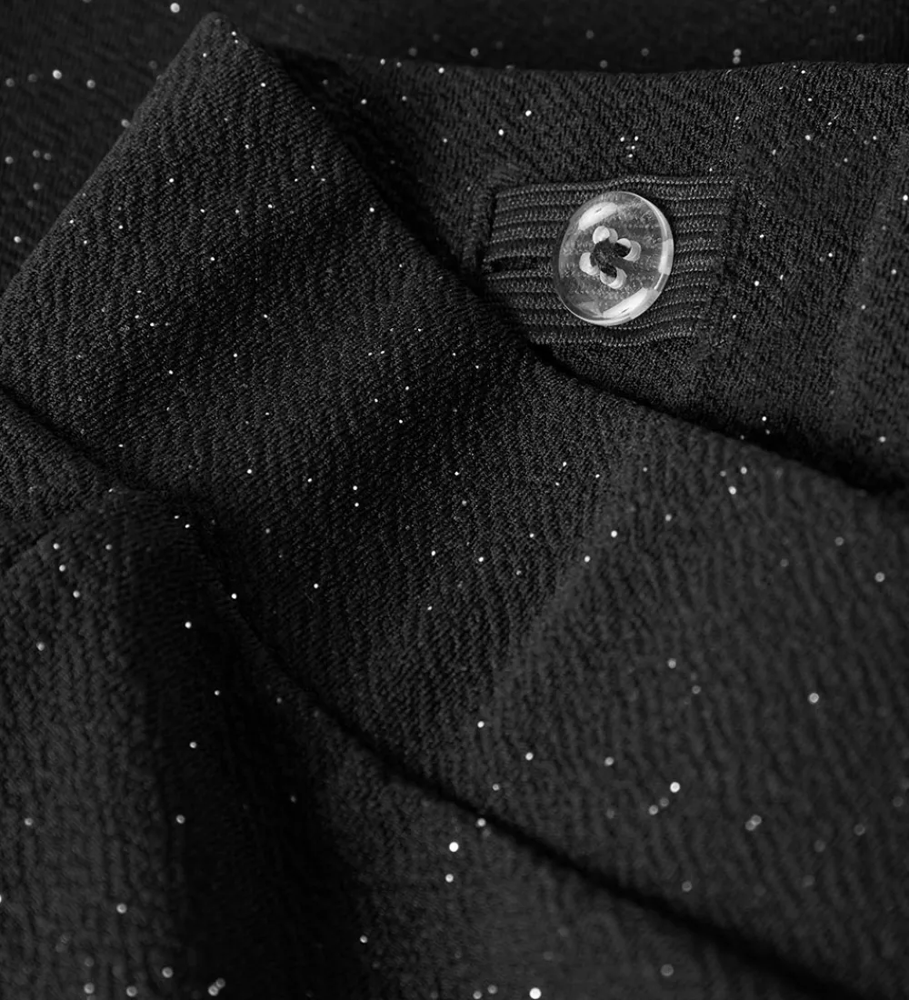 Juletøj|Bukser Og Jeans-Name It Bukser - NkfRoka - Sort m. Glimmer