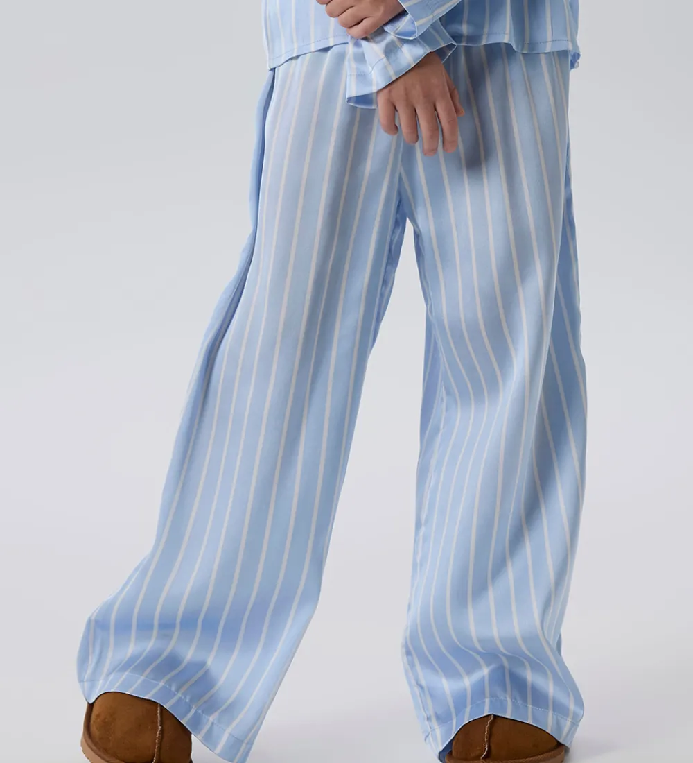 Nattøj-Name It Bukser - Satin - NkfRuth - Kentucky Blue