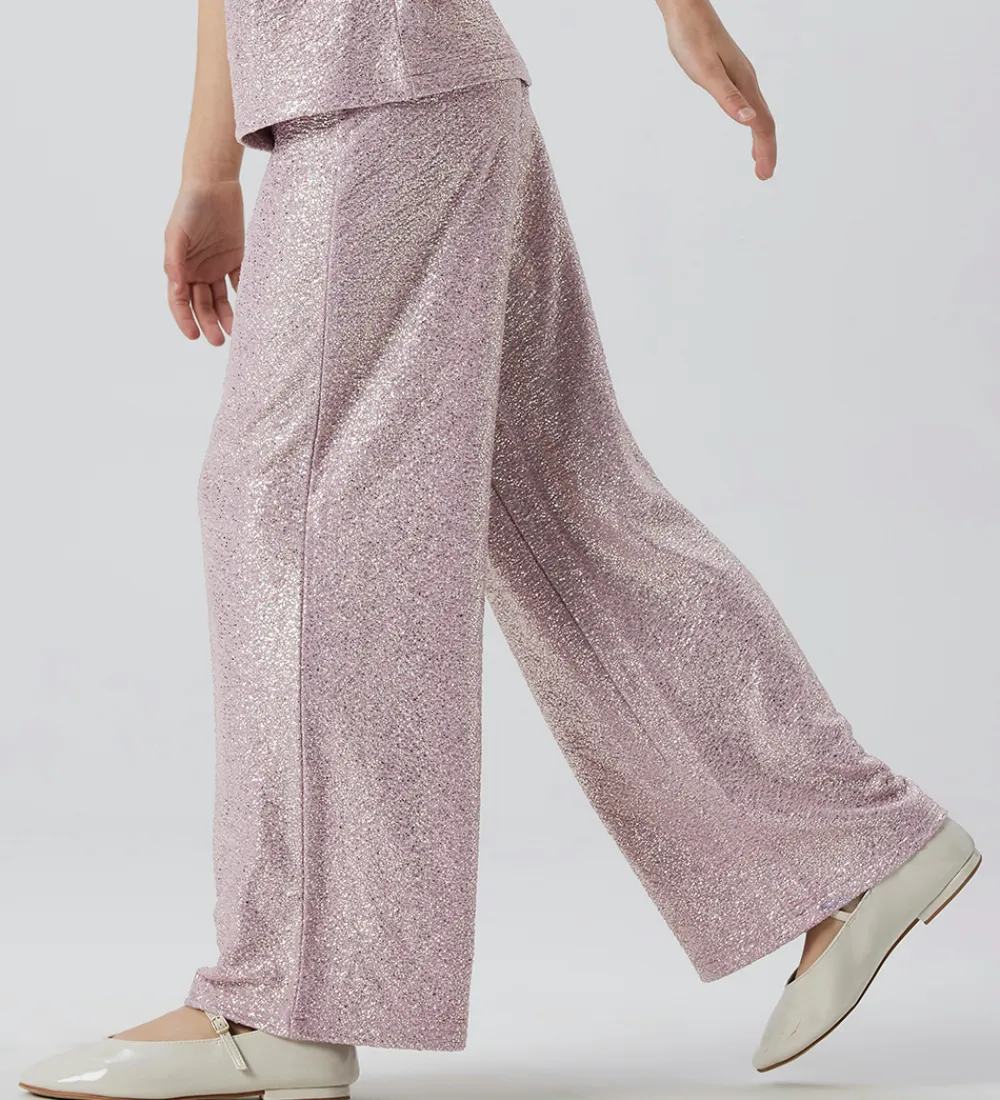 Name It Bukser Og Jeans*Bukser - Wide - NkfDitsa - Mauve Mist