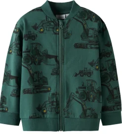 Cardigans-Name It Cardigan - NmmStorm - Bistro Green