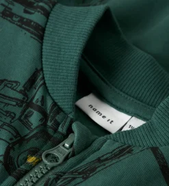 Cardigans-Name It Cardigan - NmmStorm - Bistro Green