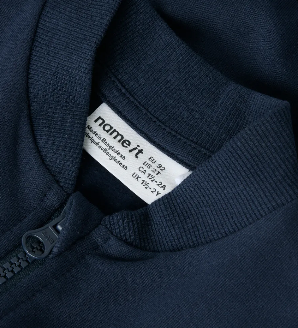 Cardigans-Name It Cardigan - NmmStorm - Navy Blazer