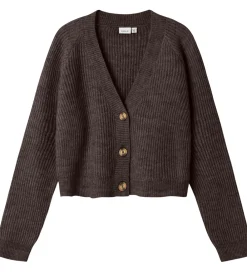 Striktrøjer-Name It Cardigan - Noos - Strik - NkfHolly - Seal Brown