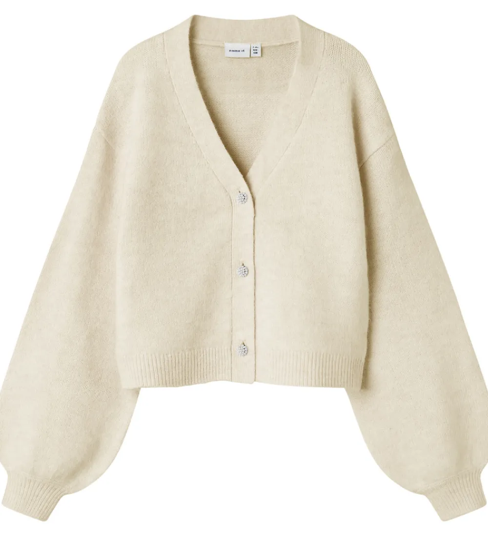 Name It Striktrøjer*Cardigan - Strik - NkfNina - Peyote Melange