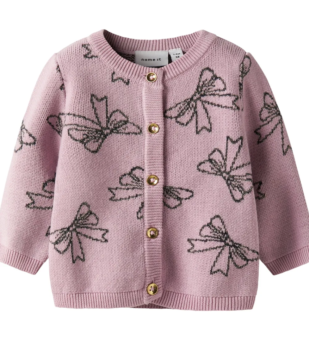 Name It Juletøj|Cardigans*Cardigan - Strik - NbfRebowie - Keepsake Lilac