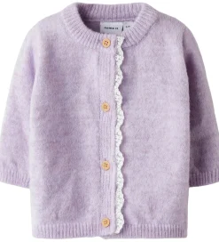 Cardigans-Name It Cardigan - Strik - NbfRikimmi - Keepsake Lilac