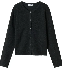 Name It Striktrøjer*Cardigan - Strik - NkfSaluna - Dark Grey Melange