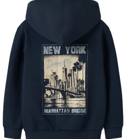 Hættetrøjer-Name It Cardigan - Sweat - NkmVoltinus - Navy Blazer/1986 New Yo
