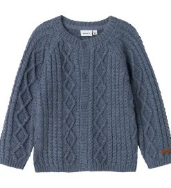 Name It Striktrøjer*Cardigan - Uld - Strik - NmmWrilla - Folkstone Gray