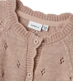 Striktrøjer-Name It Cardigan - Uld - Strik - NmfWrilla - Shadow Gray