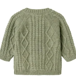Striktrøjer-Name It Cardigan - Uld - Strik - NbmWrilla - Dried Sage