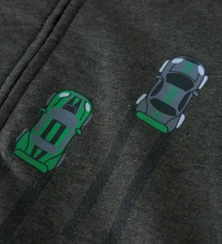 Name It Cardigans*Cardigan m. Hætte - NmmVoltinus - Dark Grey Melange/Cars