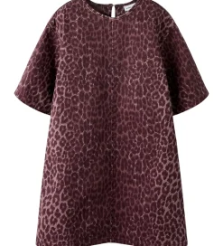 Name It Kjoler*Denimkjole - NkfLeo - Burgundy/Leo